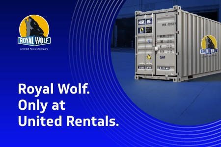 Lobo real. Solo en United Rentals