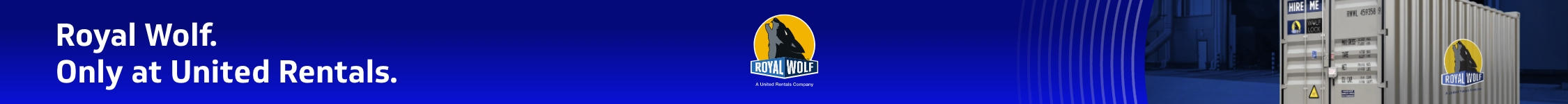 Lobo real. Solo en United Rentals