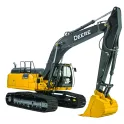 Excavadora John Deere amarilla