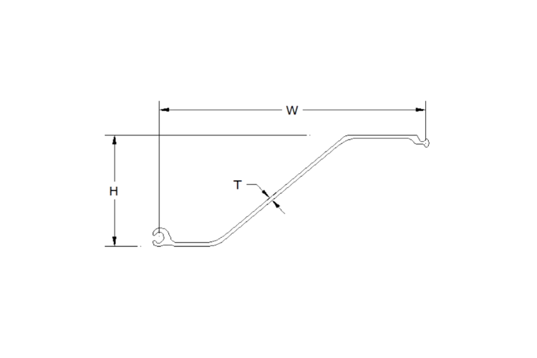 Dibujo de la tablestaca PZC-18