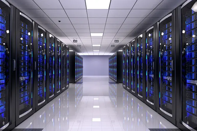 Sala de un centro de datos