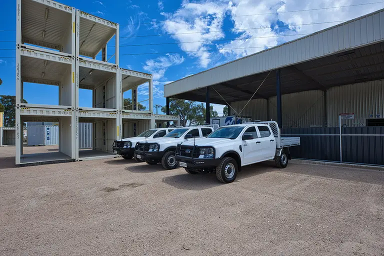Camioneta de United Rentals