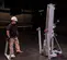 Elevador de materiales manual de 16 – 18 ft Genie plateado con conexión retirada
