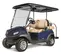 Carrito de golf eléctrico Clubcar Tempo azul y marrón