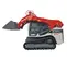 Cargador sobre orugas Takeuchi rojo