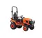 Tractor compacto KUBOTA naranja y negro de 24 – 25 HP