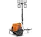 Torre de luces GENERAC remolcable en blanco, naranja y negro (especificación del DOT para señalizadores)