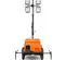 Torre de luz remolcable GENERAC naranja y negra (especificación de punto de bandera)