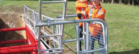 plataforma segura para escaleras