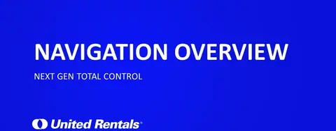 descripción general de navegación para un control total