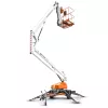 Brazo de elevación remolcable eléctrico Snorkel blanco naranja y negro