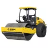 Aplanadora vibratoria de tambor sencillo liso montable Bomag amarilla