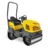 Aplanadora vibratoria de tambor doble liso montable Wacker amarilla