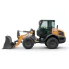 Cargador sobre neumáticos Case naranja y negro