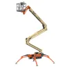 Pluma JLG beige y naranja