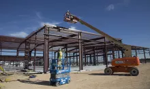 aerial equipment on jobsite