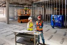Telemática usada en un sitio de construcción
