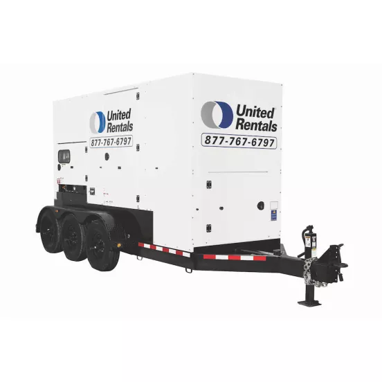 Generador remolcable de 250 kW blanco