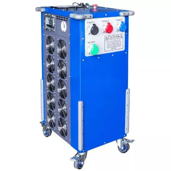 Banco de carga resistiva conectable a la red de 125 kW