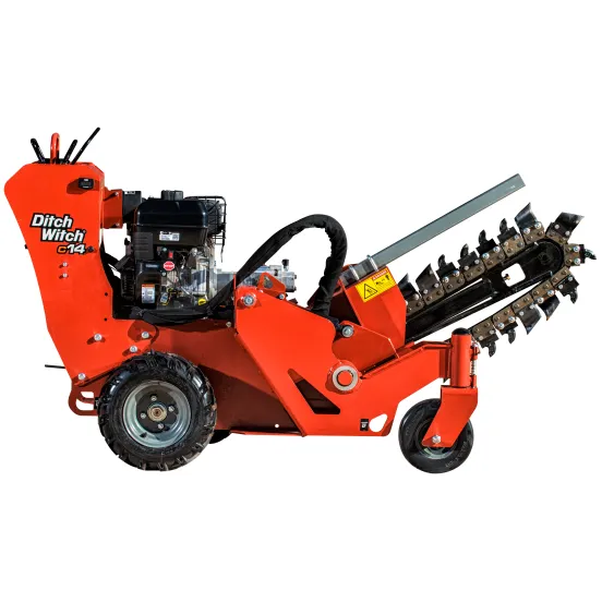 Zanjadora manual Ditchwitch naranja