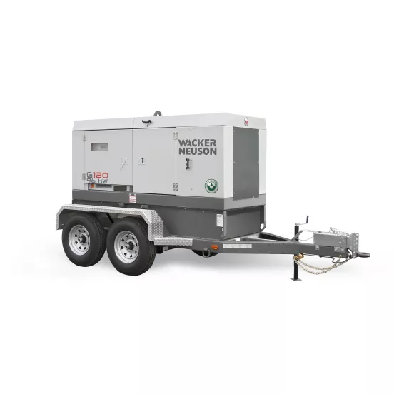 Generador remolcable de 106 kW, a diésel WACKER gris