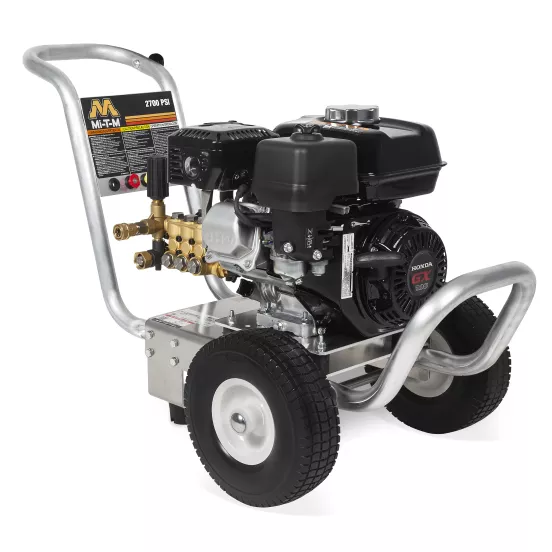 Lavadora a presión de 2,700 psi Mi-T-M negra MiTM plateada y negra