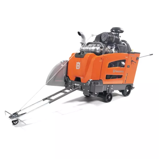 Sierra de concreto manual Husqvarna naranja