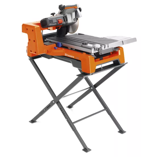 Sierra para mosaicos eléctrica Husqvarna naranja y gris de 10 pulgadas