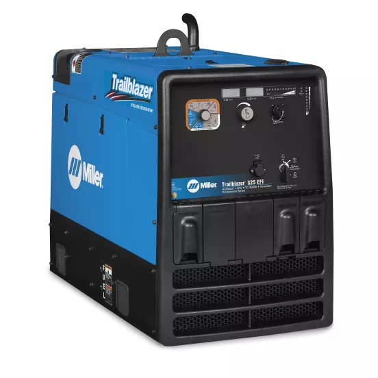 Soldadora de arco de 300 A Miller Trailblazer azul y negra