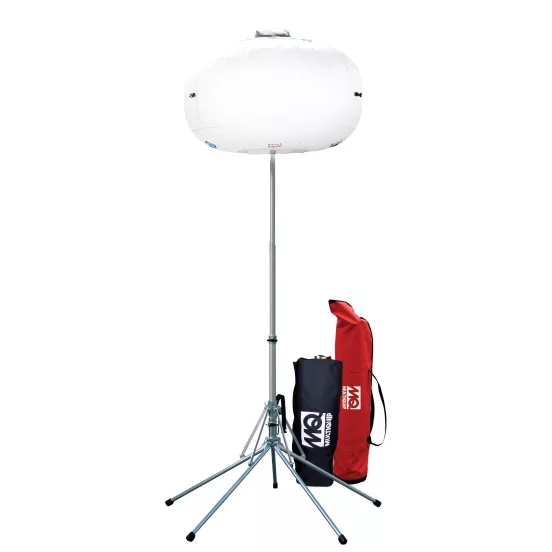 Difusor para lámpara de globo Multiquip con soporte y lámpara LED