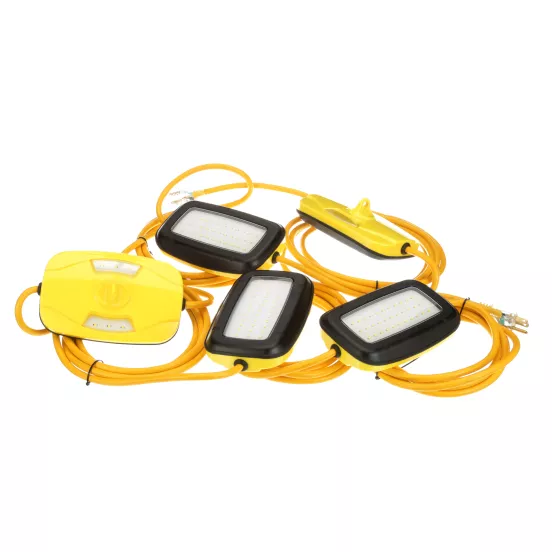 Serie de luces de 50 pies Southwire con luces LED y cable amarillo