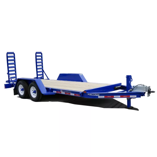 Felling azul 12 – 16 ft remolque de plataforma basculante, eje en tándem