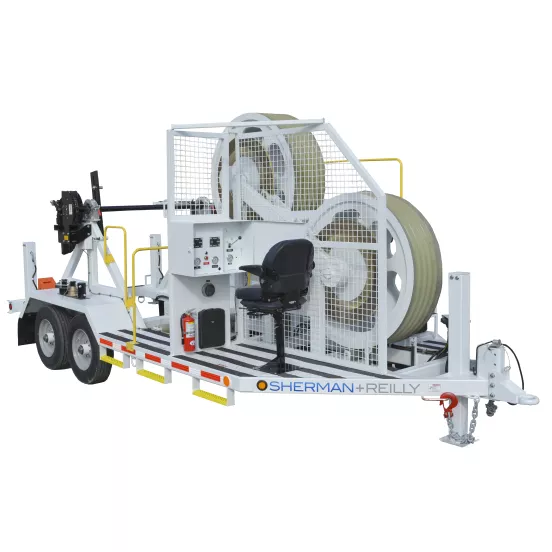 Traccionador/tensionador con rueda traccionadora Sherman Reilly blanco