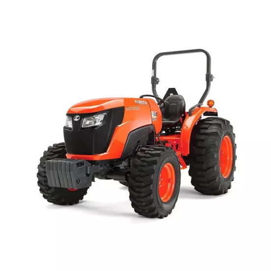 Tractor utilitario KUBOTA naranja y negro de 49 – 54 HP