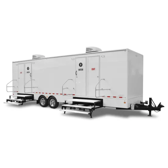 Remolque para sanitarios de 10 puestos con 4 lavabos Satellite blanco