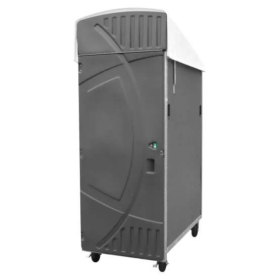 Baño portátil elevable de gran altura con satélite gris