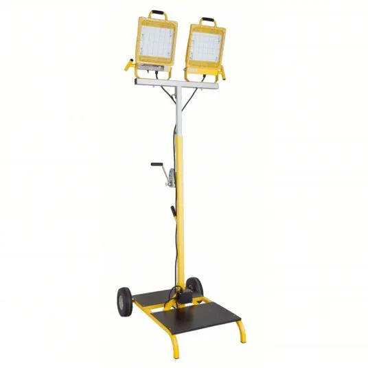 Soporte para luz LED de 400W Southwire amarilla, plataforma manual, ubicación húmeda, 12 ft