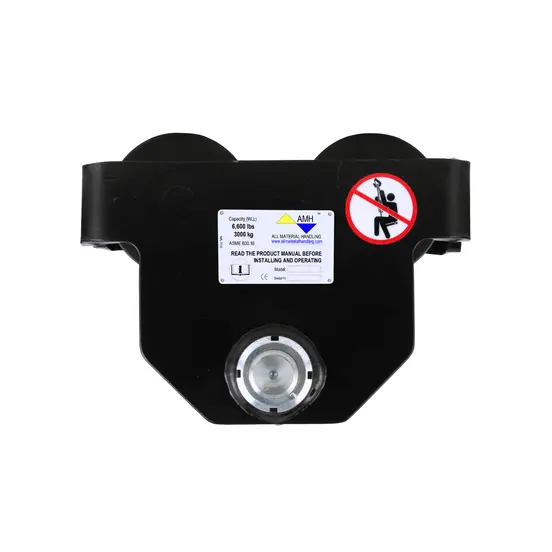 Carrito de vigas de AMH negro, 3 toneladas